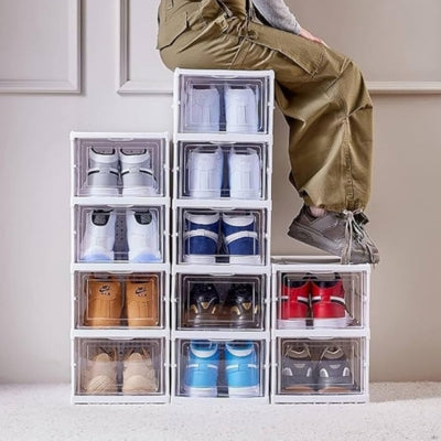 Boite-rangement-chaussures-pliable-solide