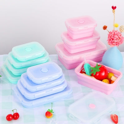 Boites-plastiques-alimentaire-pliable-rose