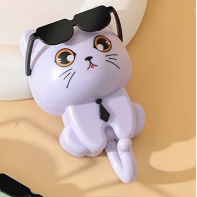 Porte-cles-mural-chat-violet