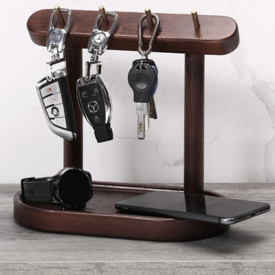 Vide-poche-bois-noyer-porte-cles-depose-montre