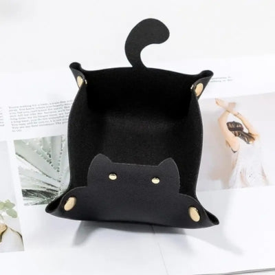 Vide-poche-chat-noir