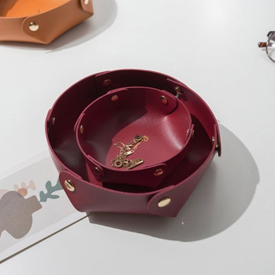 Vide-poche-cuir-rond-esthetique