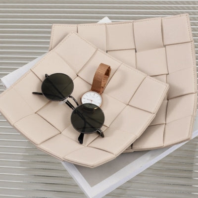 Vide-poche-cuir-tisse-beige