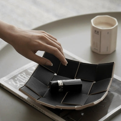 Vide-poche-cuir-tisse-cosmetiques