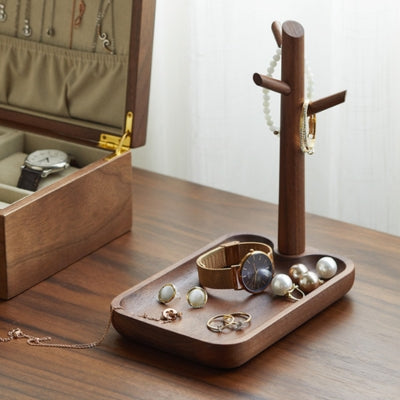 Vide-poches-bois-arbre-noyer-rectangle-montre-bijoux