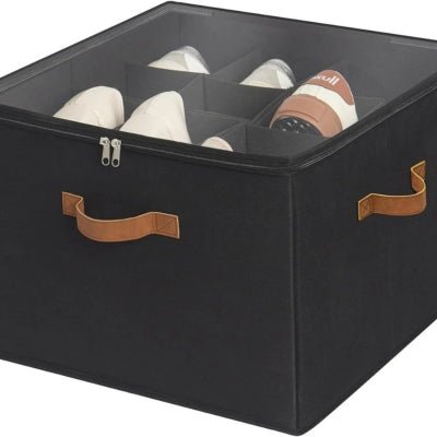 Boite-pour-ranger-les-chaussures-compartimentee-grande-noire