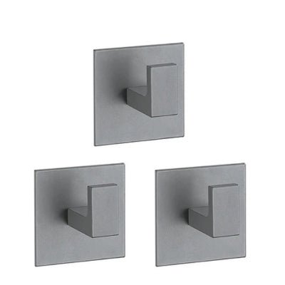 Patere-carree-adhesive-grise-plusieurs