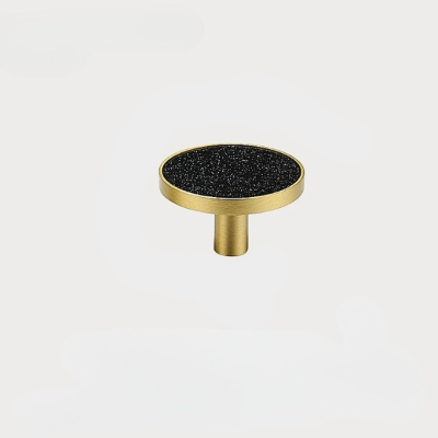patère dorée ronde noir étoilé grande taille