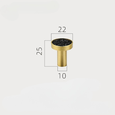 patère dorée ronde noir étoilé petite taille