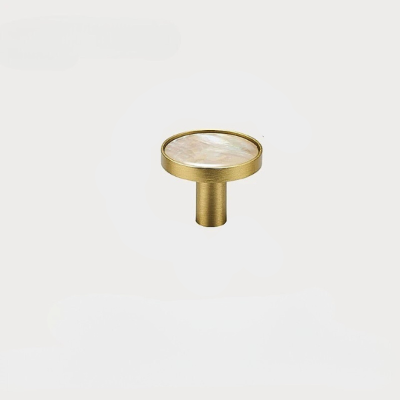 patère dorée ronde ormeau taille moyenne