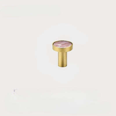 patère dorée ronde rose pêche petite taille