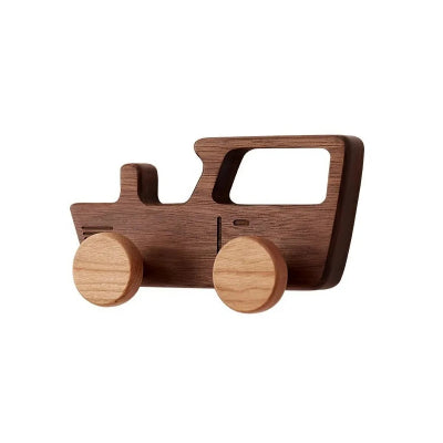 patère en bois forme voiture luxe