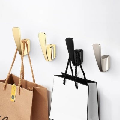 Patere-moderne-dorée-brillante-mat-noire-grise-sacs-suspendus