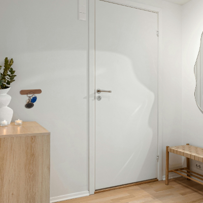 porte clés mural bois magnétique entrée maison minimaliste