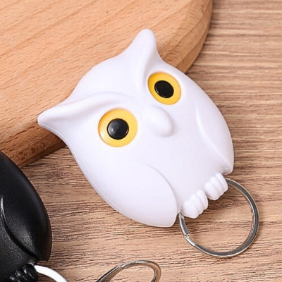 porte clé mural magnétique hibou blanc