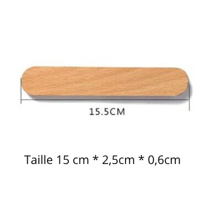 porte clé bois hêtre magnétique taille l