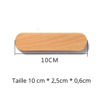 porte clé bois hêtre magnétique taille m