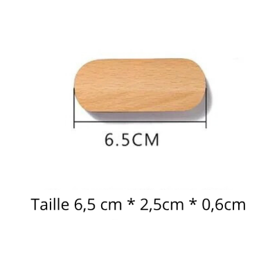 porte clé bois hêtre magnétique taille s