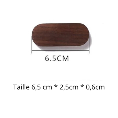 porte clé bois noyer magnétique taille s