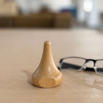 vue grossie porte lunette bois