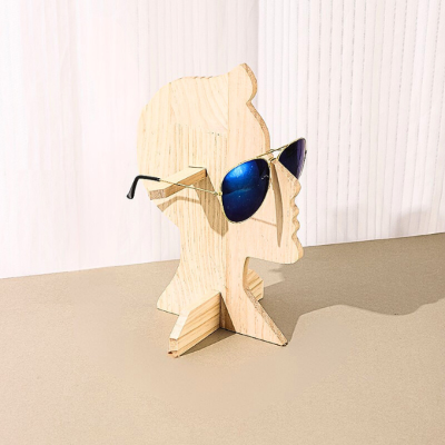 porte lunettes bois profil homme