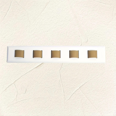 porte lunettes mural bois cuir coloris blanc