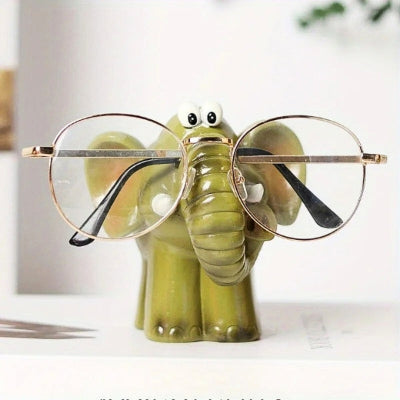 support lunettes éléphant résine stable original