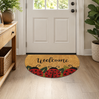 tapis d entrée intérieur luckystep décoratif