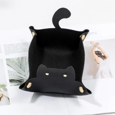 Vide-poche-chat-noir