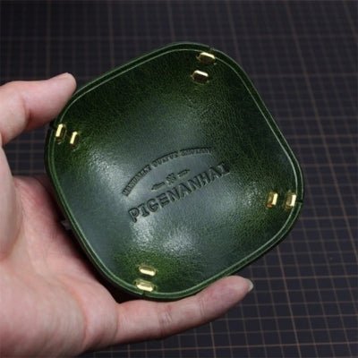 Vide-poche-cuir-veritable-vert