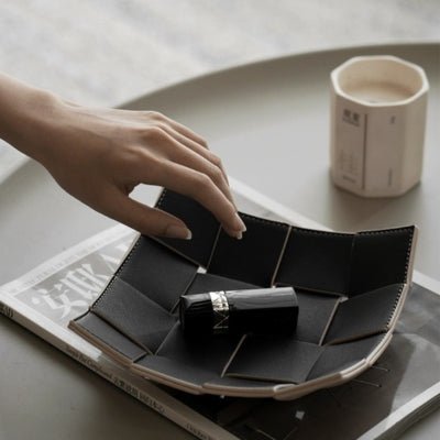 Vide-poche-cuir-tisse-cosmetiques