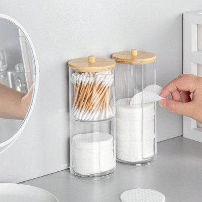 Boites-en-plastique-rangement-salle-de-bain-disques-demaquillage
