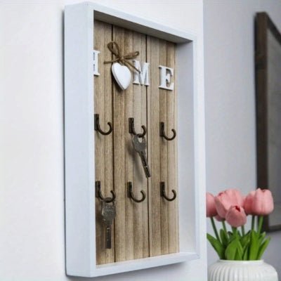 Boite-a-cle-bois-blanc-fleurs