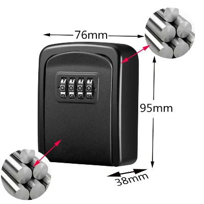 Boite-a-cle-metal-securisee-rangement-cles-exterieur-noire