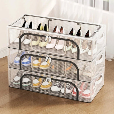 boite transparente pour chaussures stockshoes pratique