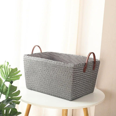 panier rangement zen japonais coloris gris