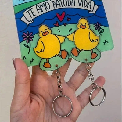 Porte clé couple mural cadeau amoureux