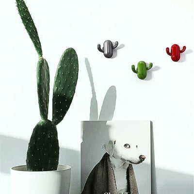 porte clé mural forme cactus pot vrai cactus 