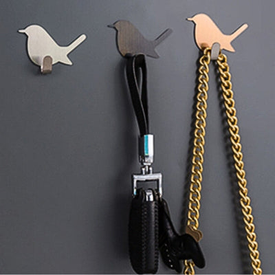 porte clé mural silhouette oiseau clé sac suspendus