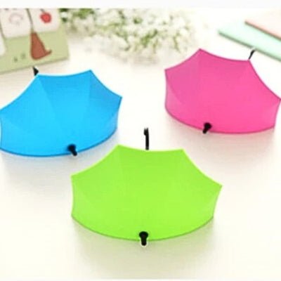 Porte-cle-mural-parapluie-bleu-rose-vert