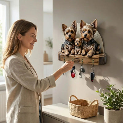 porte clés mural bois yorkshirekeys décoratif
