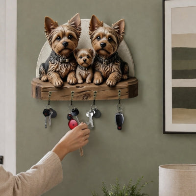 porte clés mural bois yorkshirekeys pratique