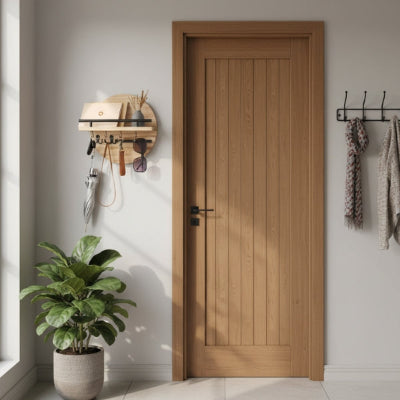 entrée maison porte bois porte clés mural original rond bois