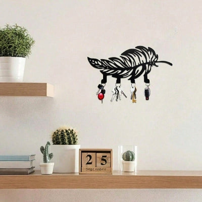 porte clés mural plume pratique