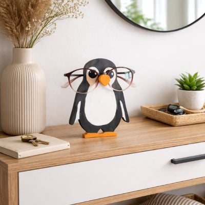 porte lunettes en bois penguinoptic créatif