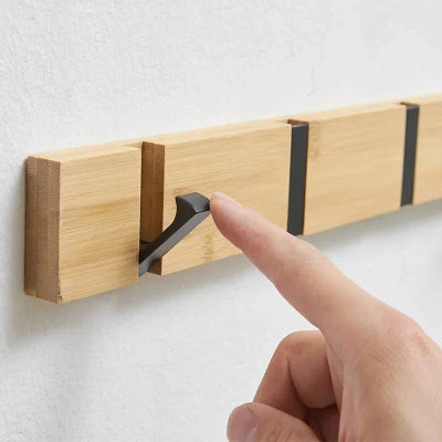 doigt ouvre crochet rabattable porte manteau bois