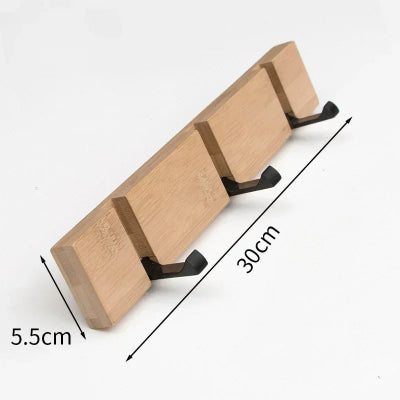 dimensions porte manteau bois trois crochets rabattables