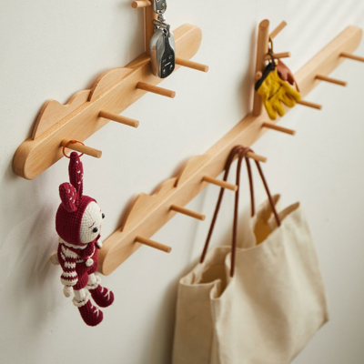 porte clés accrochés porte manteau mural bois forme arbre original