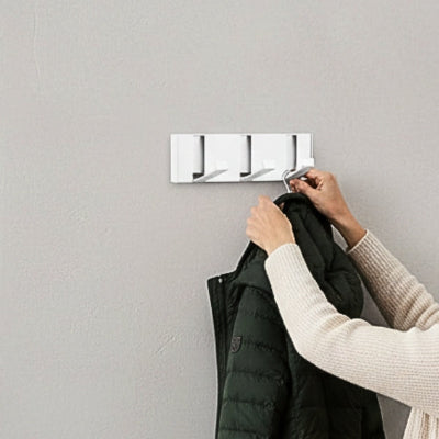 main accroche veste porte manteau mural crochets rétractables