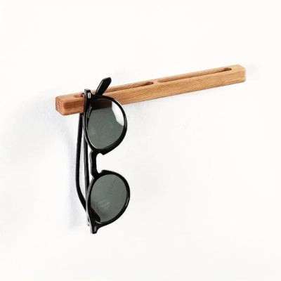 presentoir lunettes mural bois ligne minimaliste naturelle pratique